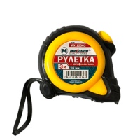 Рулетка измерительная с автофиксатором ленты 3 м*16 мм, ТИП 109, "MAXIMUM" MX 12363 (2462)