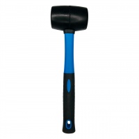 Киянка резиновая с фиберглассовой рукояткой 750 гр, черная